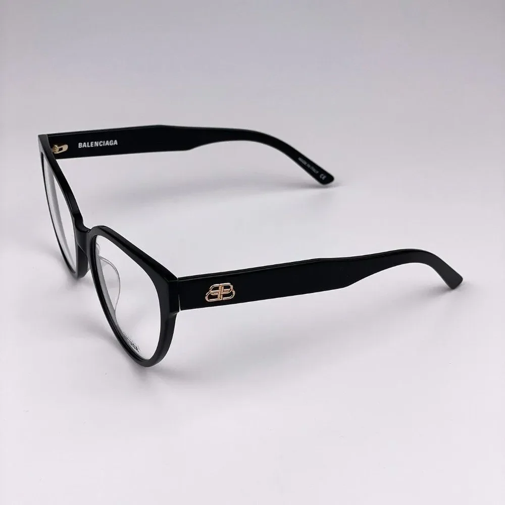 Balenciaga Everyday BB0064O 001 Eyeglasses Black Cat Eye Women